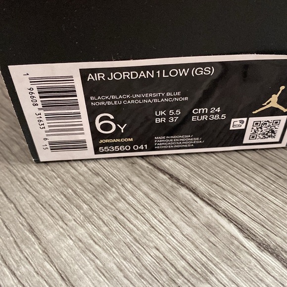 Nike Air Jordan 1 Low Light blue/black - Picture 2 of 9